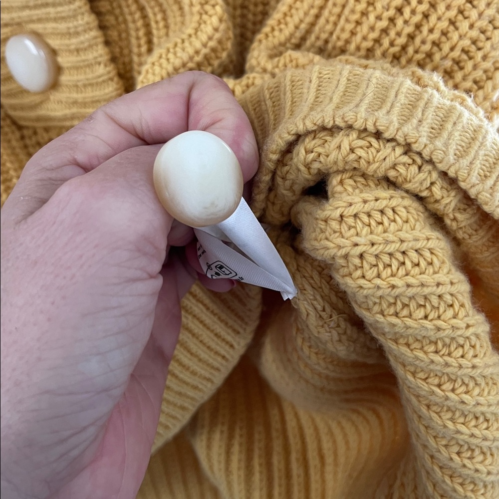 Sezane Lucas Jumper in Yellow Size S - Picture 5 of 5